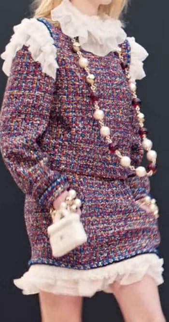 tweed plaid mini dress from Chanel