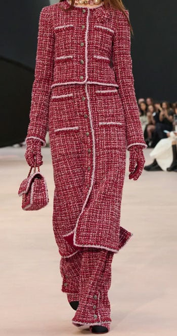 Plaid skirt set from Chanel