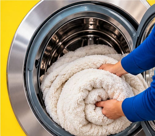 Bulky blankets need commercial equipment